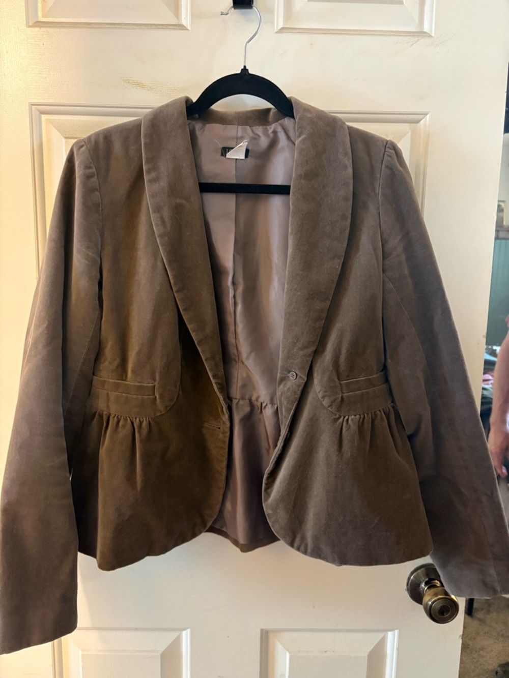 LOFT Brown Velvet Tailored Women's Blazer